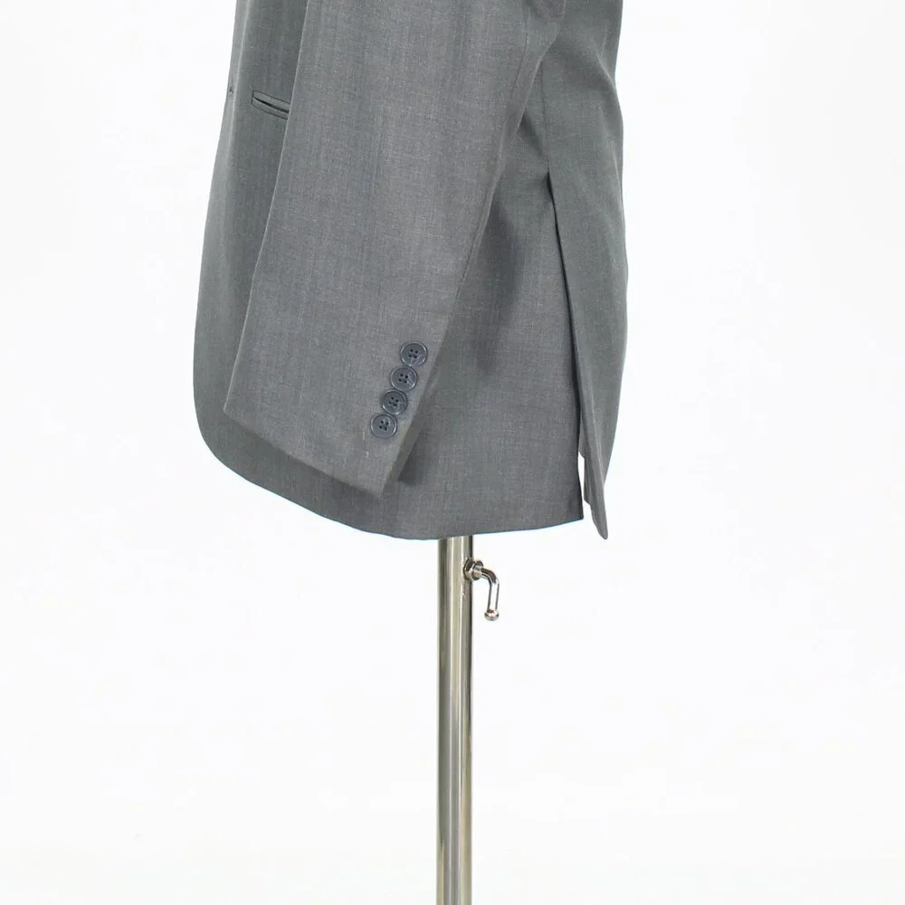 J. Ferrar 36S Gray Solid 2-Button Sport Coat Blazer Jacket T640